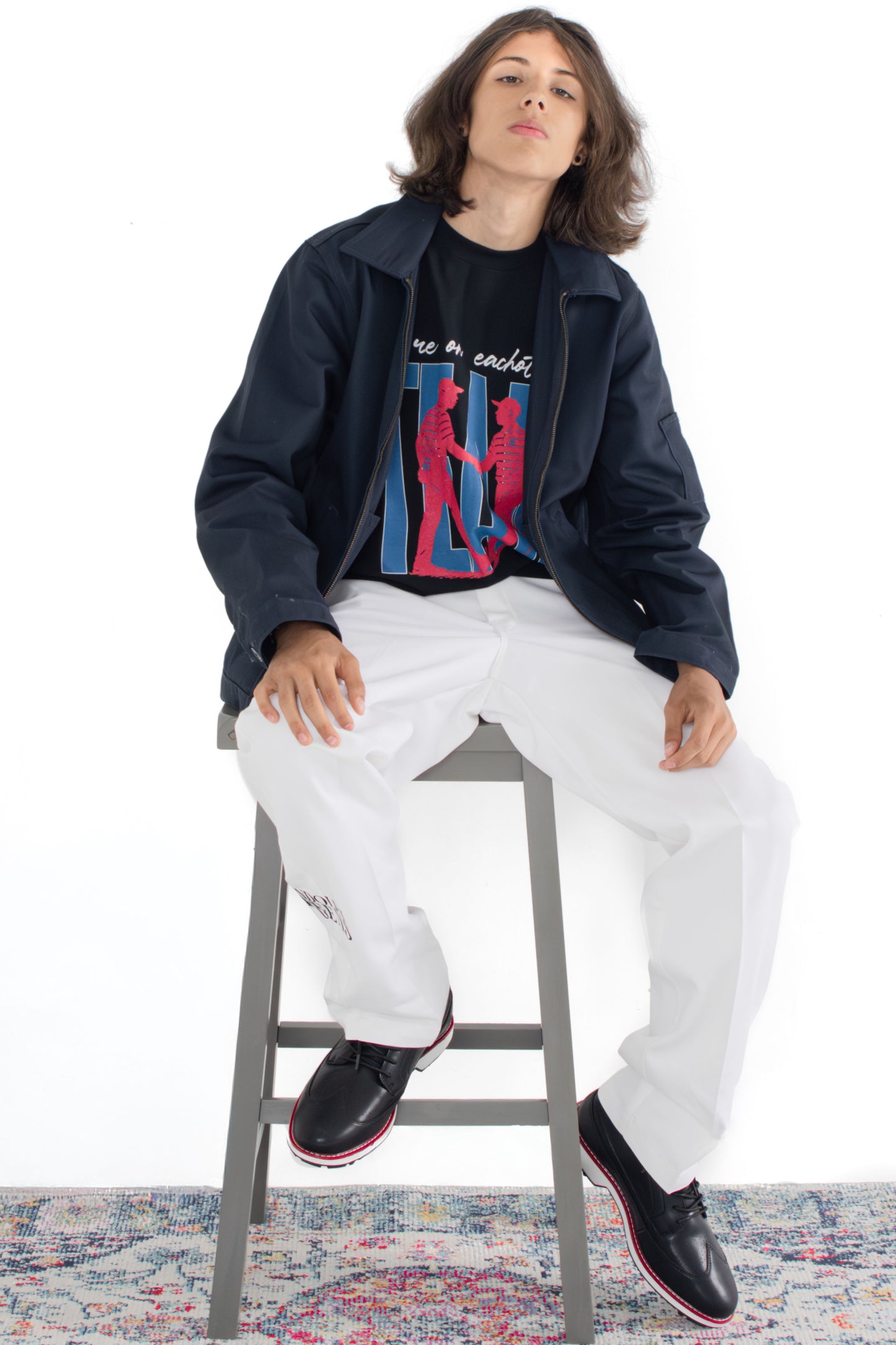 .002_BLACK Team Tee Shirt