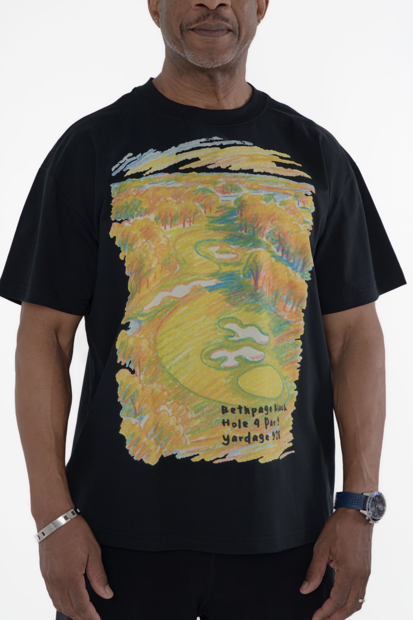 .002_BLACK Hole 4 Tee Shirt